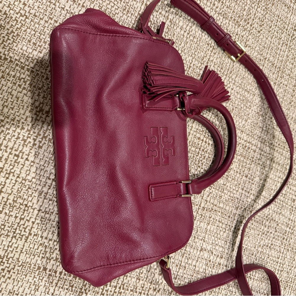 Tory Burch Wine Crossbody Bag
